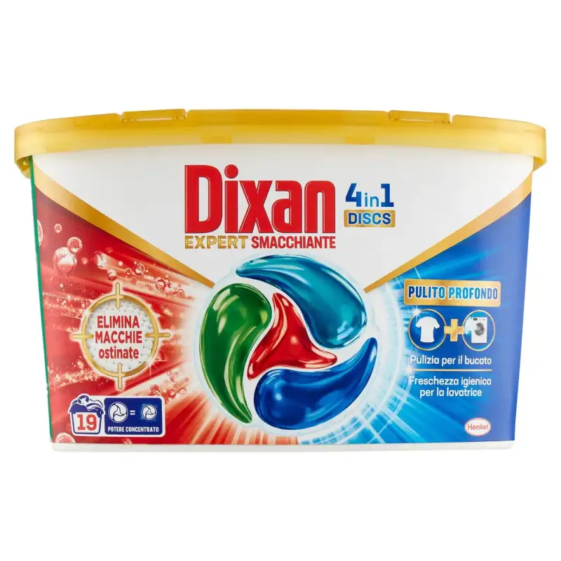 Dixan Capsule Discs Expert Stain Remover 19 buc (323 g) Bax 8 buc.